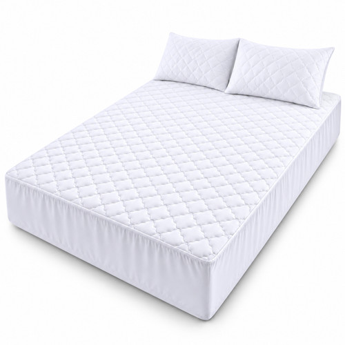 Quilted mattress protector - mattress,